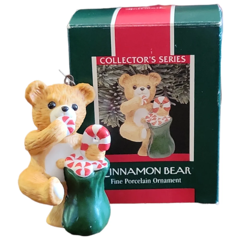 Vtg 1989 Hallmark 7th Collector's Series Keepsake Ornament Cinnamon Bear
